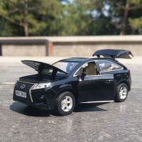 [AhQ ornaments] 1:32 LEXUS โมเดลรถโลหะผสม SUV RX350 Diecasts ของเล่นโลหะจำลองการสะสมเสียงและแสงของขวัญสำหรับเด็ก