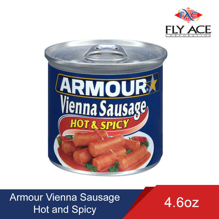 Armour Vienna Sausage Hot and Spicy 4.6oz Near expiry (November 9, 2023) Lazada PH