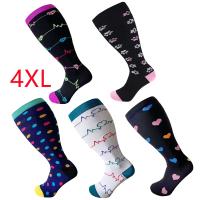 【YD】 3/5 Pairs Compression Socks Varicose Veins Knee Anti Fatigue Pain Sportrs Size