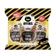 IRVINS Party Pack 3x30g - Bộ 3 sản phẩm Da cá, da cá hồi, khoai tây 30g