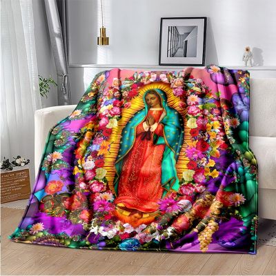 {cloth artist} ผ้าห่ม Guadalupe ของเรามีน้ำหนักเบาอบอุ่นแมรี่ผ้าห่มโซฟานุ่มคลุมผ้าห่มศาสนาสำหรับห้องนอนโซฟา