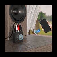 Bluetooth Audio Receiver 3D Stereo Surround Sound with Mic R/L RCA 3.5Mm AUX RCA Hi-Res Music Wireless Adapter