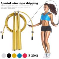 Sport Crossfit Speed Jump Rope Ball Bearing Aluminum Alloy Metal Handle Skipping Stainless Steel Cable Fitness Equipment