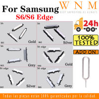 ปุ่มเปิด/ปิดไอโฟนสำหรับ Samsung Galaxy S6 Edge G920 G925 S6Edge ปุ่มเปิดปิดและปุ่มแป้นสัมผัสด้านข้างสำหรับปุ่มปิดเพิ่มและลดระดับเสียงบนชิ้นส่วนอะไหล่ด้านข้าง