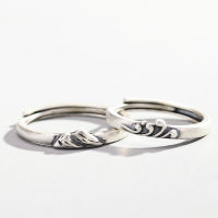 แหวนคู่แหวนหญิงแหวนเงินแท้คู่แฟชั่นบุคลิกภาพผู้ชายที่ระลึกของขวัญวันวาเลนไทน์สำหรับแฟน hot