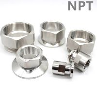 [HOT] 1/4 quot; 3/8 quot; 1/2 quot; 3/4 quot; 1 quot; 1-1/4 quot; 1-1/2 quot; NPT Female 1.5 quot; 2 quot; Tri Clamp Sanitary Pipe Fitting Connector SS304 Stainless Homebrew