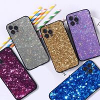 Shining Glitter Sequins Phone Case For iPhone 8 7 6 6S Plus X SE 2020 XR XS 14 11 12 13 Mini Pro Max Mobile Case