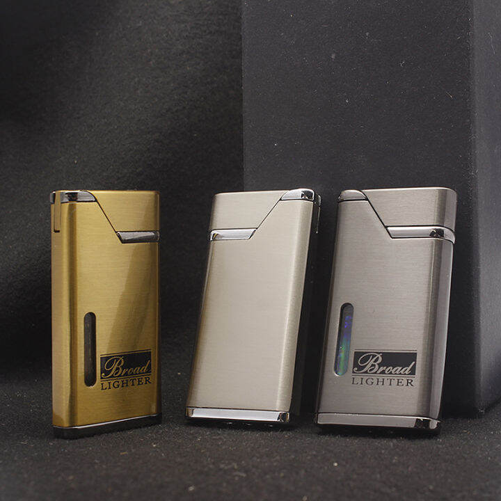Broad Metal Lighter Refillable Metal Lighter Pocket Size Easy Handle