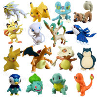 Pokemon Action Figure ของเล่นอะนิเมะ Pikachu Charizard Mewtwo Cubone Squirtle ตุ๊กตาตุ๊กตาตกแต่ง3-5ซม. เครื่องประดับเด็กของเล่นของขวัญ