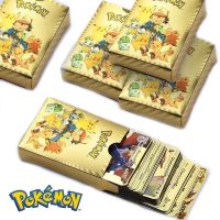 27-55 Pcs/set Pokemon Cards In Spanish Espanol English Metal Gold Vmax GX Energy Card Charizard Pikachu Rare Collection Battle