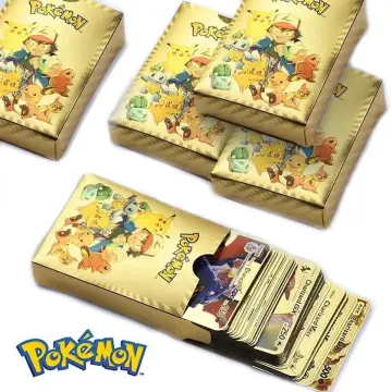 2023 new Spanish Pokémon Cards Metal Pokemon Letters Spanish Pokemon Iron  Cards Mewtwo Pikachu Gx Charizard Vmax Cartas Pokémon