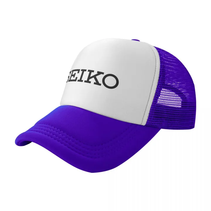 Seiko Unisex Cap Casual printing Mesh Baseball Cap Adjustable Snapback Hat  For Women Men Hip Hop Trucker Cap Streetwear Dad Hat 