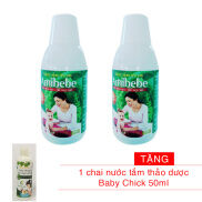Bộ 2 chai Nước tắm trẻ em Amibebe 250ml TẶNG 1 chai nước tắm thảo dược