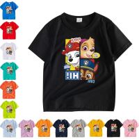 COD SDFGERTERT พร้อมส่ง เสื้อยืดแขนสั้น คอกลม ลายการ์ตูน Paw Patrol 7 สี สําหรับเด็ก AB001