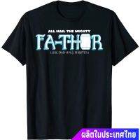 Marvelเสื้อยืดยอดนิยม Marvel Hail The Mighty Fa-Thor Simple Fathers Day T-Shirt Marvel Sports T-shirtS-5XLS-5XL