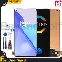 Beyondwolf อะไหล่จอแสดงผล OLED 6.55นิ้วสำหรับ OnePlus 9/OnePlus 9S หน้าจอสัมผัส LCD ประกอบ Digitizer สำหรับ OnePlus 9 LE2113 LE2111 LE2110 LE2117 LE2115 OnePlus 9S Lcd