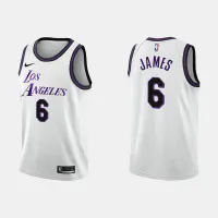 LeBron James Los Angeles Lakers City Edition Big Kids' (Boys') NBA Swingman  Jersey.