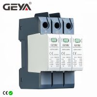 GEYA GSP9 3P พลังงานแสงอาทิตย์ DC SPD รถไฟดิน DC 600V 1000V 1500V 40KA ตัวป้องกันฟ้าผ่าอุปกรณ์กันไฟกระชาก