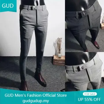Buy Men Black Slim Fit Solid Flat Front Formal Trousers Online  858958   Louis Philippe