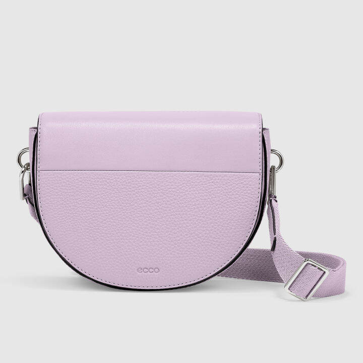 ecco-textureblock-saddle-bag-สีม่วง-กระเป๋าสะพายไหล่ผู้หญิง