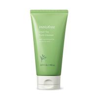 Innisfree green tea cleansing foam 150ml โฟมทำความสะอาดผิวอ่อนโยนที่มีหยดน้ำจากออแกนิกชาเขียวจากเกาะเชจูเพื่อรักษาความนุ่มชุ่มชื่นของผิวพรรณ