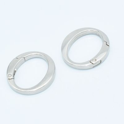 【CW】 Sliver Round Rings Oval Gate Flat O Buckle Clasps Purse Handbag 1.25 quot; 4pcs