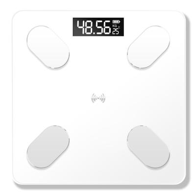 USB Rechargeable Intelligent BT Digital Body Fat Electronic Scale Measuring Weight with 59 Item Data BT Connection Voice Broadcast