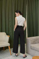 (พร้อมส่ง) COLOUR MATTER l Waistless High-rise Fishtail Trousers กางเกงเอวสูงขา 5 ส่วน