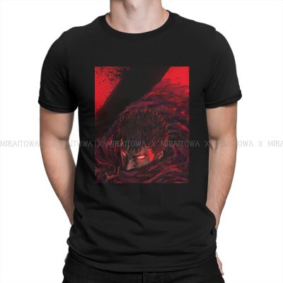 Berserk Guts Comic Black Swordman 100% Cotton Tshirts Cool Classic Print MenS T Shirt New Trend Tops 6Xl