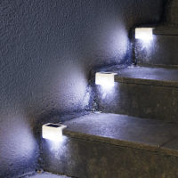 4pcs LED Solar Path Stair Lights IP65 Waterproof Outdoor Garden Yard Fence Wall Lawn Landscape Lamp Staircase Night Light