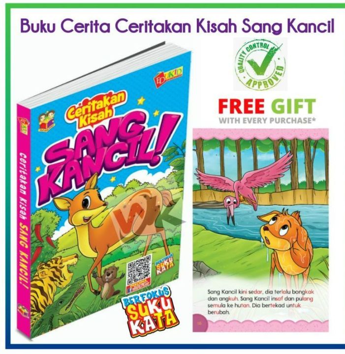 Edukid Publication Ceritakan Kisah Sang Kancil | Buku Cerita Kanak ...