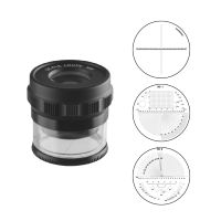 Portable 10X- Jewelers Loupe Magnifier with Scale Cylinder Magnifying Glass Gift F1FB