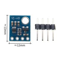 โมดูลเบรคเอาท์บอร์ดเซ็นเซอร์วัดอุณหภูมิความชื้นดิจิตัล I2c Htu21d Gy-21 3.3V สำหรับสถานีสภาพอากาศควบคุมความชื้น