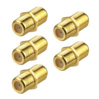 5 Pcs F Type Coupler Adapter Connector Female F/F Jack RG6 Coax Coaxial Cable High Quality SMA RF Coax Connector Plug F81 F-KK