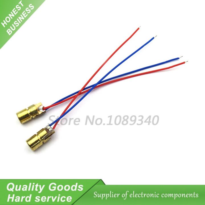 10pcs 3V 650nm 5mW 3V 650nm Adjustable Laser Dot Diode Module Red Copper Head laser pointer Metal laser head