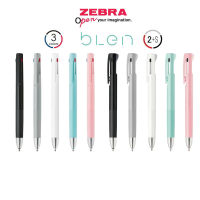 ปากกาและไส้ปากกา ลูกลื่น Zebra Blen 2S 3S สองสีในแท่งเดียว พร้อมดินสอกด ขนาดหัว 0.5 และ 0.7 MM