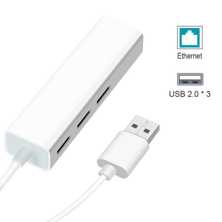 usb-ฮับ-usb-ยูเอสบีอีเธอร์เน็ตไปยัง-rj45อีเธอร์เน็ตการ์ดเครือข่ายแลน10-100-mbps-อะแดปเตอร์สำหรับ-mac-ios-แล็ปท็อป-pc-windows-rtl8152-usb-ฮับ2-0