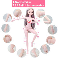 60cm Bjdsd Doll Normal Skin Makeup Changeable Eyes with Shoes 13 DIY Doll Toys for Children Girls Gift