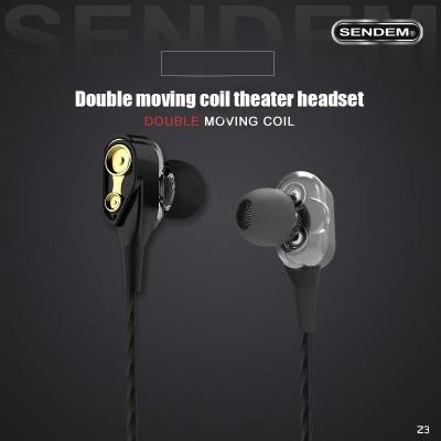SENDEM Z3ซูเปอร์เบสหูฟังกับหน่วยคู่ไดรฟ์แฮนด์ฟรีหูฟังเสียงแยกไฮไฟชุดหูฟังหูฟัง