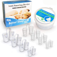 1/4/8PCS Anti Snoring Apnea Nose Clip Breathe Aid Silent Snore อุปกรณ์นอนอุปกรณ์หยุดกรนเครื่องมือหยุดกรนคืน-Souyine