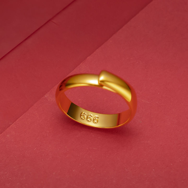 ฟรีค่าจัดส่ง-แหวนทองแท้-100-9999-แหวนทองเปิดแหวน-แหวนทองสามกรัมลายใสสีกลางละลายน้ำหนัก-3-96-กรัม-96-5-ทองแท้-rg100-62