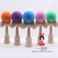 Factory direct sales Game ball skills with a sword jade jade sword ball toy wooden sword rubber paint kendama professional