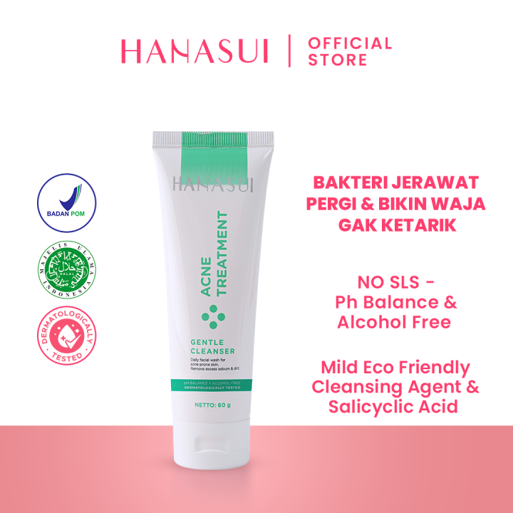 Hanasui Acne Treatment Gentle Cleanser | Lazada Indonesia