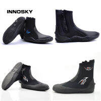 5MM Neoprene Scuba Diving Boots Water Shoes Vulcanization Winter Cold Proof High Upper Warm Fins