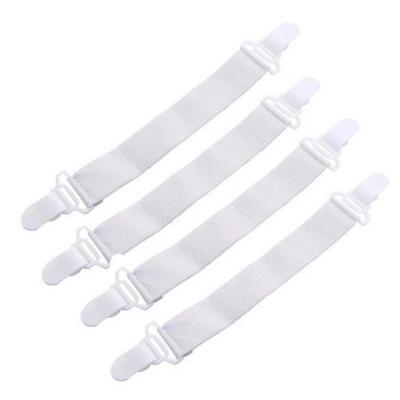 Bed Sheet Straps Practical Bed Spreads Grippers with Firm Clamping Small Buckles Durable White Bedding Supplies Fittings for Home Hotel Bed Sofa Table Desk diplomatic