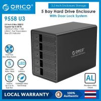 ORICO 5 Bay USB 3.0 to SATA External Hard Drive Enclosure for 2.5/3.5 inch HDD SSD Support 80TB (9558U3)