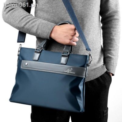 ﹍Rod kangaroo authentic men s leisure briefcase single shoulder bag handbag new Oxford cloth inclined bag, male