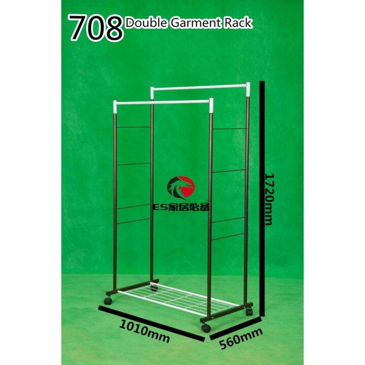Double Garment Rack 708 Lazada