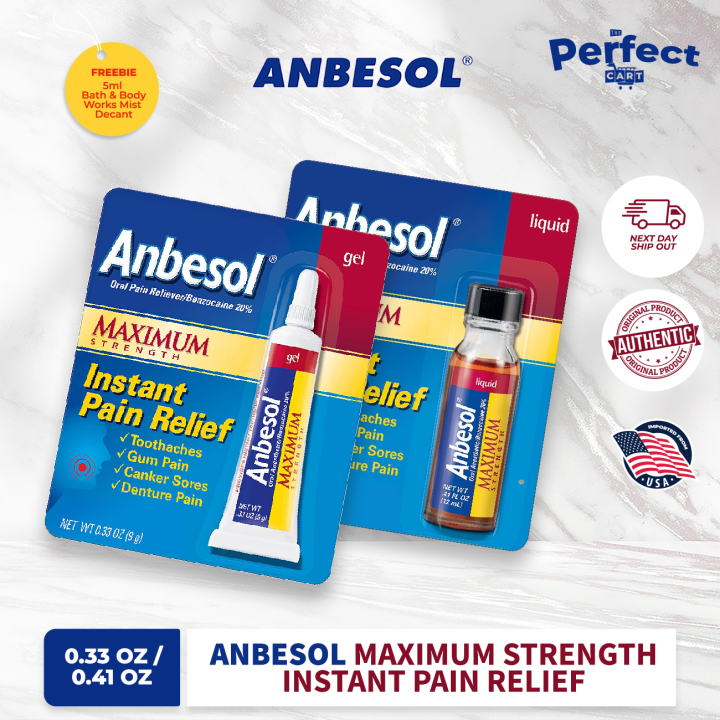 Anbesol® Maximum Strength Oral Anesthetic Gel 0.33 Oz. | Lazada PH