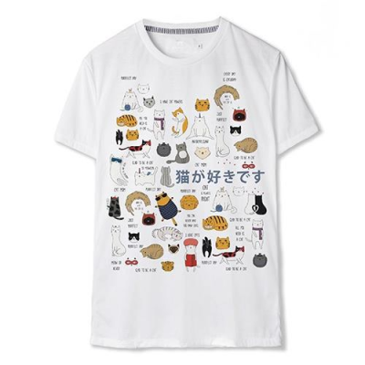 cat tshirt MUUNIQUE Graphic P. T-shirt เสื้อยืด รุ่น GPT-332 👕🛒